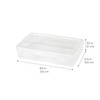 IRIS USA Pencil Case Plastic Pouch Box Storage Organizer for