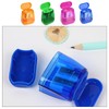 Alriedy Pencil Sharpener with Container, Pack of 4 Sharpeners with