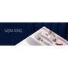 MANI KING ROYAL 25pcs Professional Nail File Half Moon Be