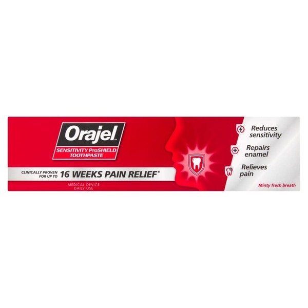 Orajel Sensitivity Proshield Toothpaste 75ml,Packaging may vary