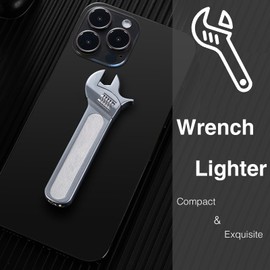 ZIPBICUK Creative Novel Tool Shape Lighter, Unique Cool Soft Flame, Adjustable Refillable Butane Lighter, Windproof for Outdoor Indoor