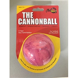 CANNONBALL - Weighted Training Softball - Fastpitch Softball Pitching Training Tool Aid (Pink & Purple Swirl)