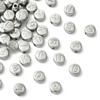 KitBeads 52Pcs 26 Styles Metal Flat Round Letter Bead Stainless