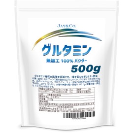 JAY&CO. L- グルタミン ビルダー飲みでも味がしない 特有の風味を取り除き精製 (500g)