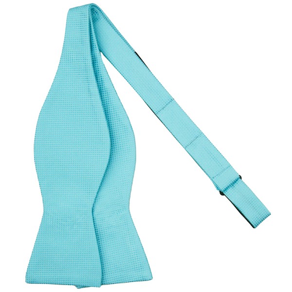 Jacob Alexander Pajarita de moño ajustable para hombre, Turquesa claro