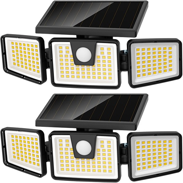 AmeriTop AmeriTop Solar Lights Outdoor, 2 Pack LED High Brightness