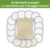 Dischetti struccanti lavabili in bambù | 16 dischetti struccanti riutilizzabili