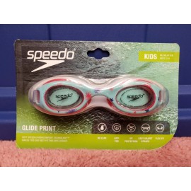 Speedo Swim Goggles Kids Glide Print Childrens Swim Goggles Ages 3-8 Starburst