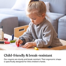 Ehrenkind® Beeswax Crayons 12 Vibrant Colors | 100% Natural Crayons | Eco Crayons for toddlers from 1 year | safe food quality | Crayons for Toddlers 1-3 | Toddler Crayons