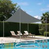 NAKIHOUSE Waterproof Sun Sail with Mounting Kit, 3 x 4