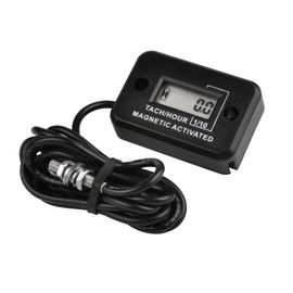 NInE-ROnG LCD Digital Magnetically Activated Tachometer Operating Hour Counter with Rotating Shaft Use for Diesel/Gas Engine, Compressors, Generator