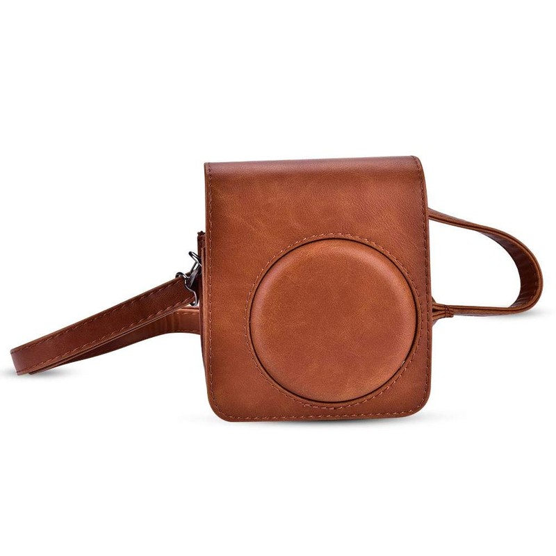 Soft Protective Camera Case Bag PU Leather Adjustable Decorative Portable