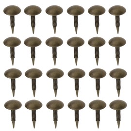 EMSea 100pcs Upholstery Nail Antique Round Head Nails 8x15mm Upholstery Tacks for Sofas Beds Furniture Cork Board DIY Project, ?Bronze