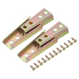 sourcing map Sectional Couch Connectors, 2Pcs Sofa Connector Furniture Sofa Latch, Sofa Slider, Bed Frame Accessories Sofa Fixing Bolt, Interlocking Sofa Connector Bracket 90mm, Color Zinc