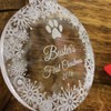 Pet's First Christmas Personalsied Tree Decoration - Puppy's first christmas