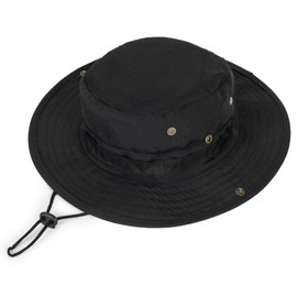 Sun-Hats-for-Men-with-UV-Protection-Wide-Brim Bucket Fishing Safari Boonie Hat for Summer