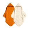 david's kids 2 Pack Hooded Baby Towels, 100% Muslin Cotton