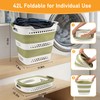 2 Pcs 42L/11.2 Gal Collapsible Laundry Basket - Foldable Plastic