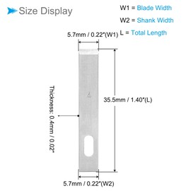 CoCud Craft Hobby Blades, #4 High-Speed Steel Replacement Cutting Carving Blade Refill Hobby Knife Blades Set with Storage Case - (Applications: for Art Scrapbooking DIY), 50-Pieces