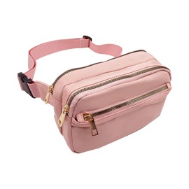 Long Keeper Bum Bag Women Men Stylish Multifunctional Bum Bag Belt Bag Large Adjustable Straps Waist Bag Fanny Pack for Outdoor Travel Sports, pink, Unit size, Adjustable shoulder strap belt bag