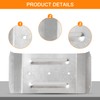 Downspout Adapter Gutter Pipe Clip Hidden Bracket 3x4 White Set