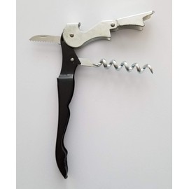 Waiter's Corkscrew Wine Bottle Opener - Built In Cork Remover & Foil Cutter (1)