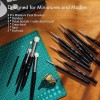 ARTIFY 14PCS Miniature Drybrush Paint Brush Set, Small Detail Model