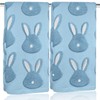 2pcs Easter Bunny Hand Towels Set 100% Cotton Soft Absorbent