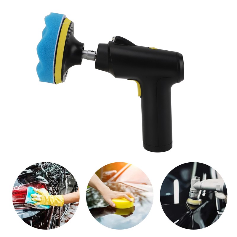 Cordless Buffer Polisher USB Rechargeable 3 Speeds Adjustable Portable Electric