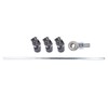GELUOXI 3 Black U Joint 36" Steel Steering Shaft Support