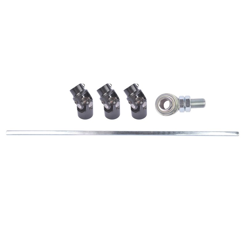 GELUOXI 3 Black U Joint 36" Steel Steering Shaft Support