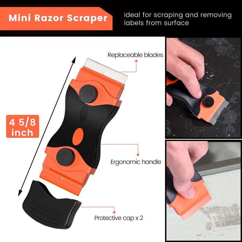DEKEones Razor Blade Scraper, 2 PCS Razor Scraper Tool for