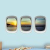 Plane Window Clings - Aviation Decor Airplane Wall Stickers Scenic