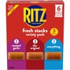 RITZ Fresh Stacks Original, Everything, and Garlic Butter Crackers Variety