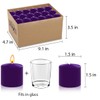 10 Hour Purple Votive Candles for Weddings Party Spa and
