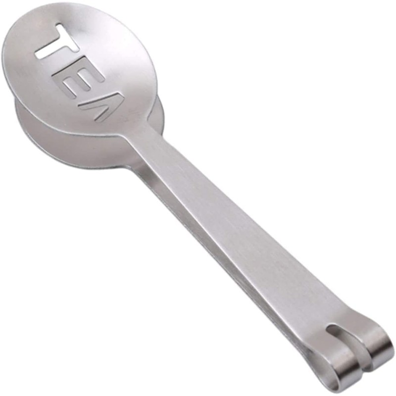 Silver Stainless Steel Tea Bag Squeezer Tea Bag Clamp Herb