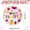 50 Pcs Twotti Frutti Round Plates 10" 400 GSM Large