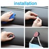 WINKA Bling Car Hooks 4pcs Crystal Accessories Cute Dashboard Hook