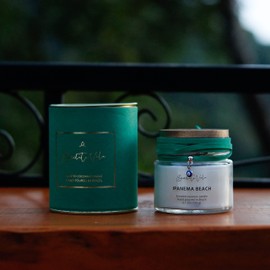 Bendita Vela Ipanema Beach Scented | Coconut Wax Candle for Clean Burning | net wt 5oz | Hand Poured in Brazil