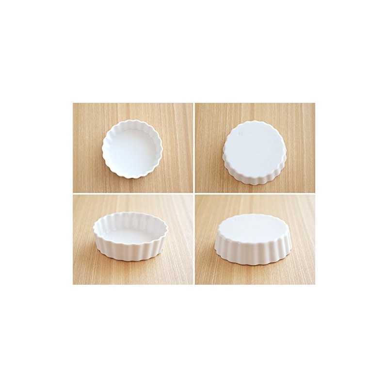 Tableware East White Round Pie Plate 4inc (3.9 inches) ym-C2-2001-0