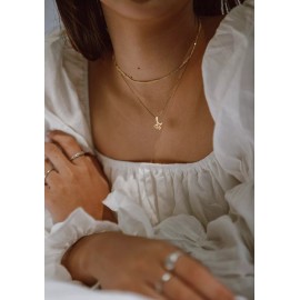 Golden Fire Jewelry Solid Gold Dove Pendant in 10 or 14k, Holy Spirit Religious Gifts - 18 in, 10k