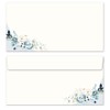 Writing Paper Set, 40 Pieces, Blue Flowers, 20 Sheets of