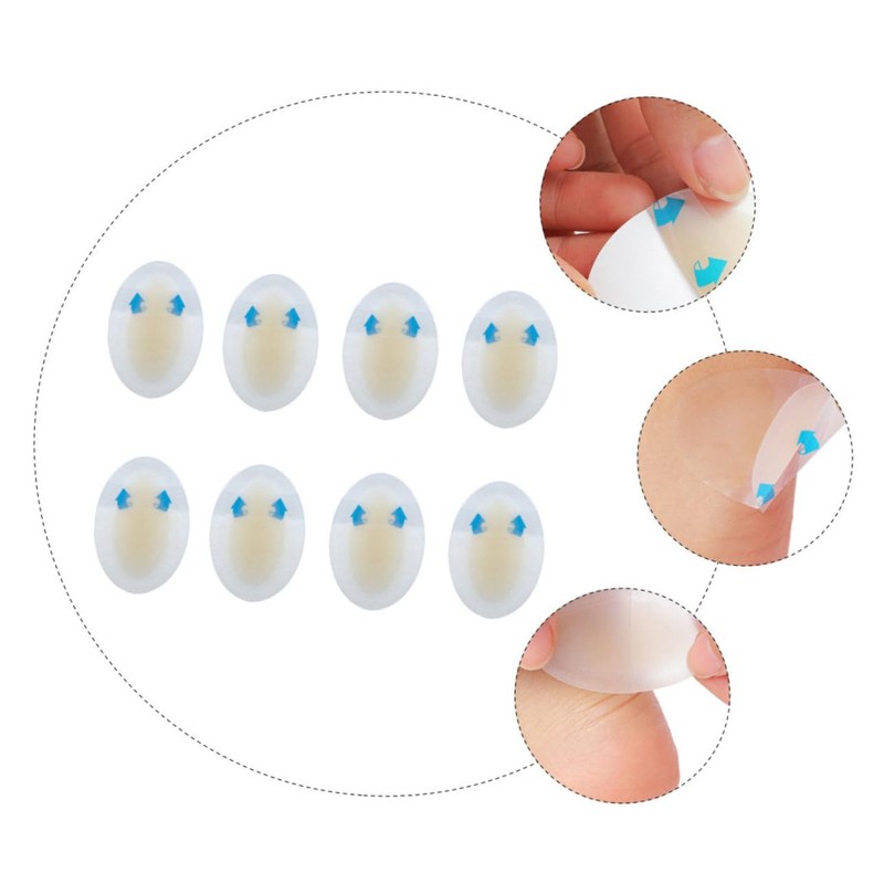 FRCOLOR 2sets Heel Cushion Stickers Hydrocolloid Patches Protective Foot Pad