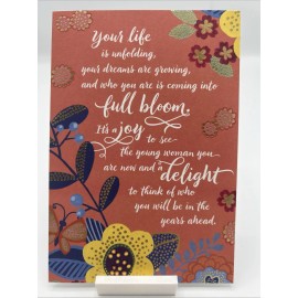 DaySpring Unused High School Graduation Greeting Card Religious Psalm God Bright