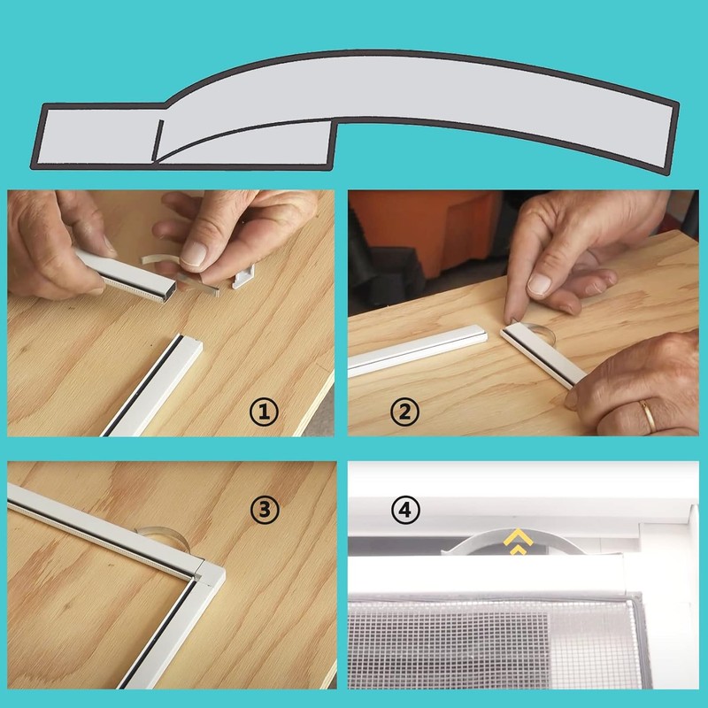Window Screen Tension Spring Corner Clips 30 PCS 1/4 Inch