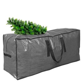 Primode Christmas Tree Storage Bag | Tall Disassembled Tree I Holiday Tree Storage Case | Protective Zippered Artificial Xmas Tree Bag (7.5ft, Gray)