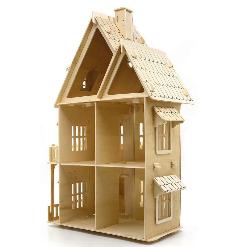 3D House Jigsaw Puzzle Model Kit Cute Room - for