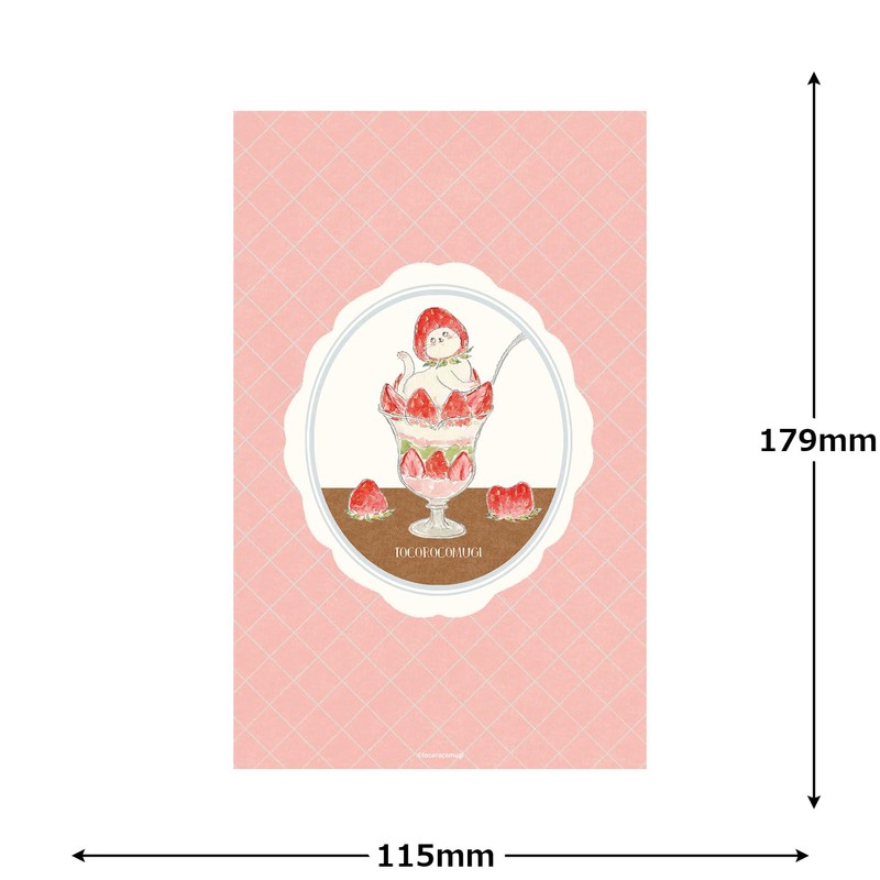 Furukawa Paperwork XH40 Notebook, B6 Shape, Inner Bound Notebook, Strawberry