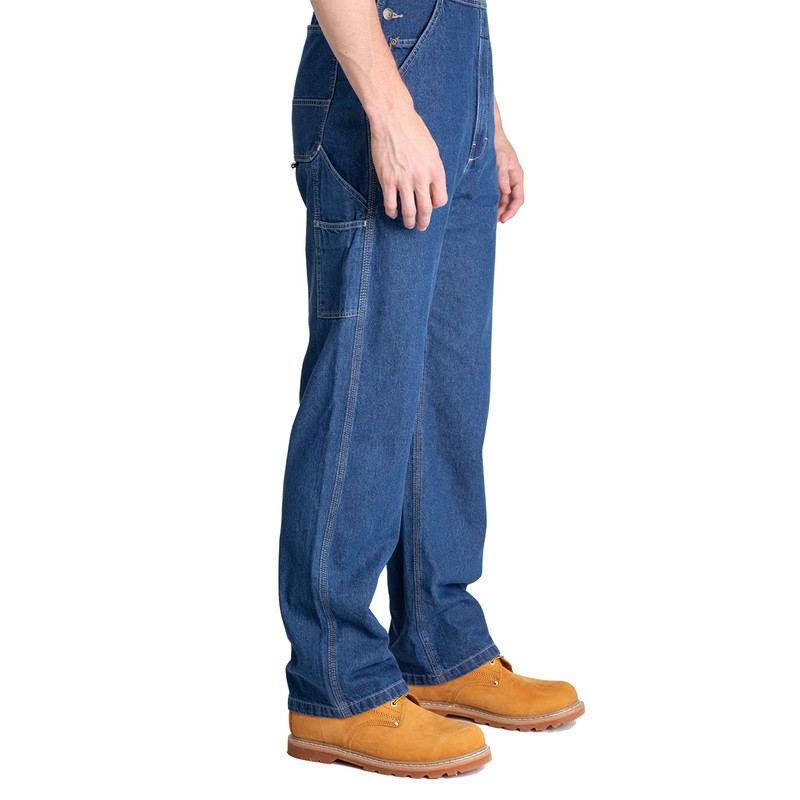 Berne Men's Heritage Unlined Washed Denim Bib Overall, 56W X