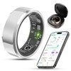 Smart Ring Health Tracker for Men Women with Charging case-IP68